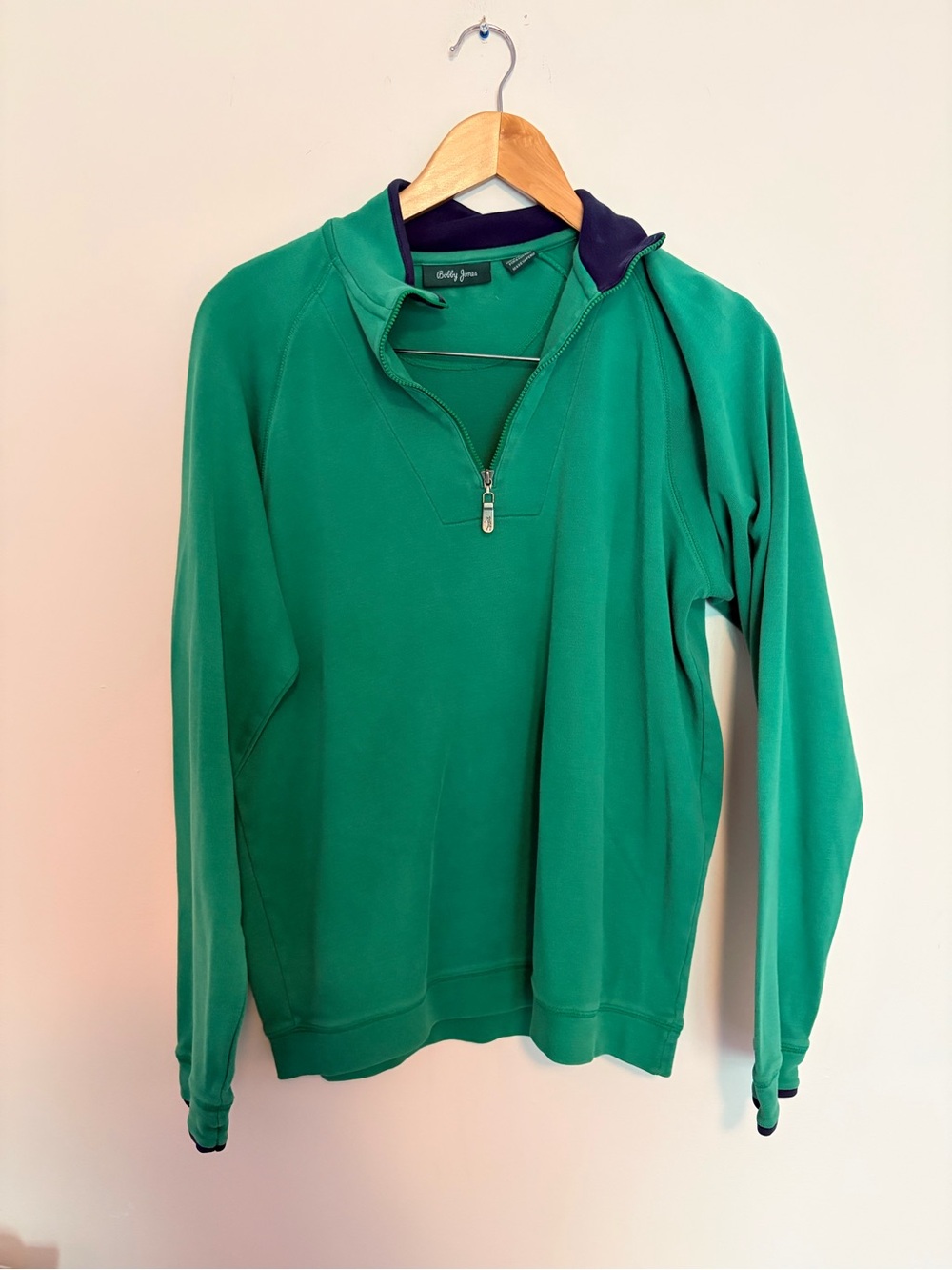 Bobby Jones 1/4 Zip Pullover Size M Green